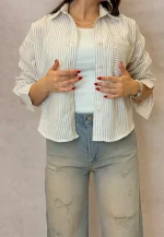 شومیز سنگشور راه‌راه کد 849 - Image 5