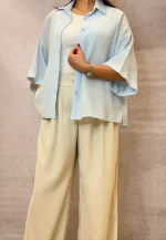 شومیز رنگی میله‌ای کد 867 - Image 6