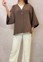 شومیز راه‌دار تک دکمه زنانه - Image 5