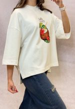 تیشرت باکسی ترند تابستانی طرح نارگيل - Image 2
