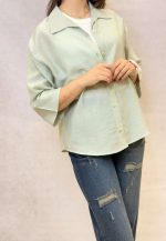 شومیز شیشه‌ای رنگی زنانه - Image 3