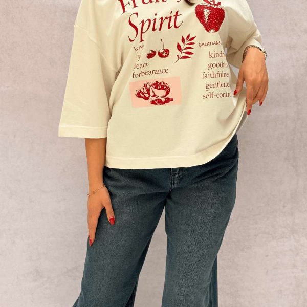 تیشرت باکسی زنانه Fruit of the Spirit
