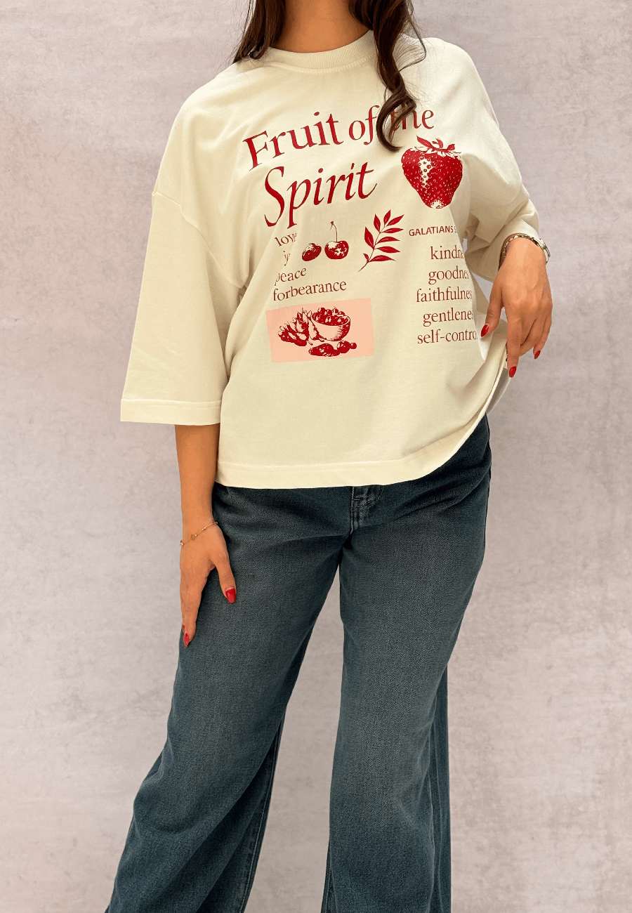New Project (46) تیشرت باکسی زنانه Fruit of the Spirit - Image 1