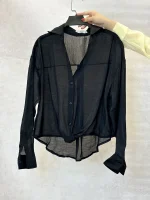 شومیز جلو پیچ شیشه ای - Image 7